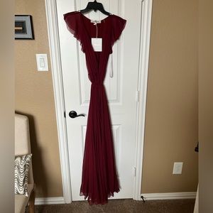 DVF Ox Blood Delancey Dress